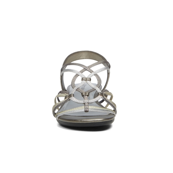 New in box Solemate metallic wedge sandals - Picture 2 of 5